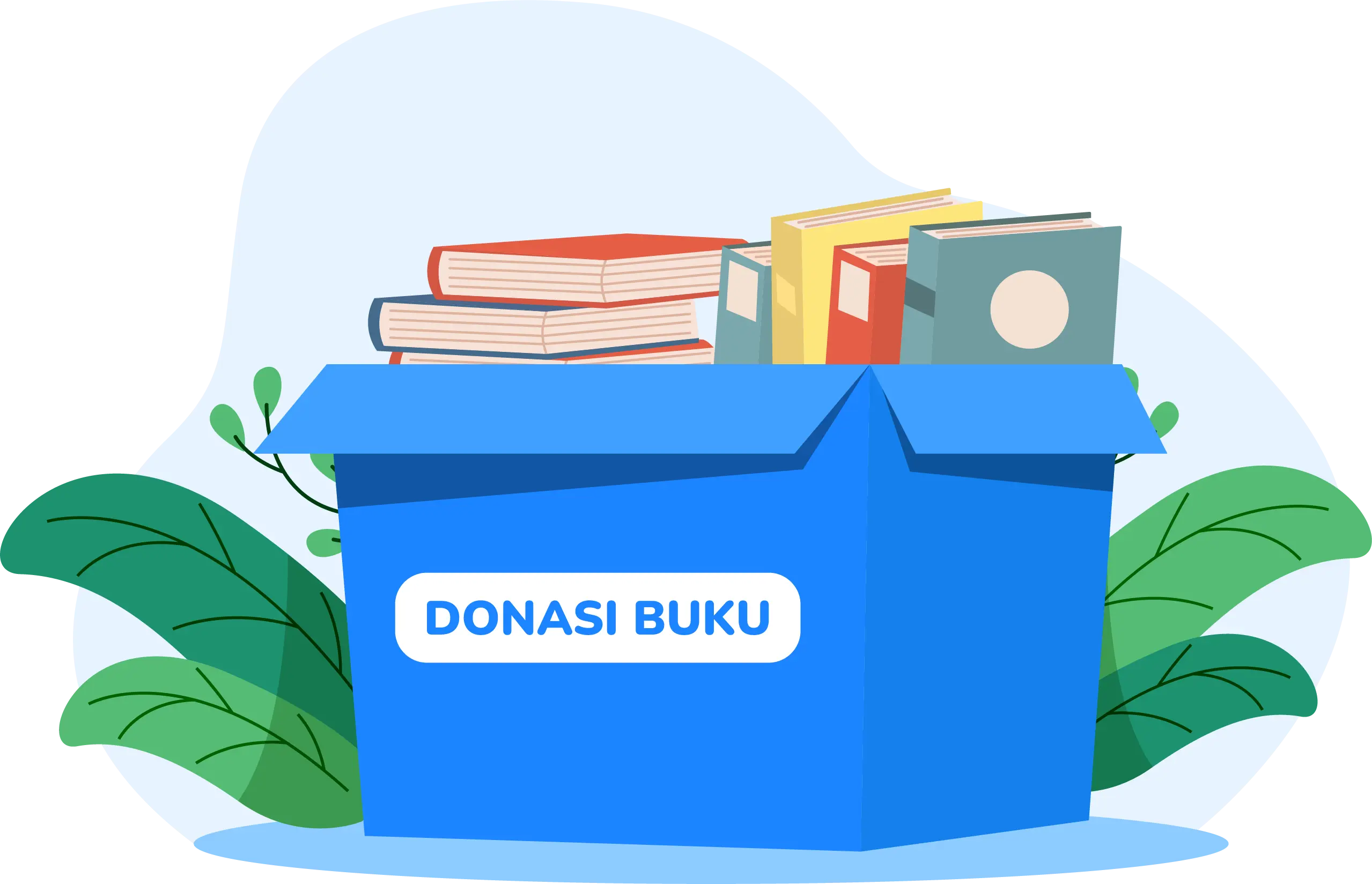 ilustrasi donasi buku